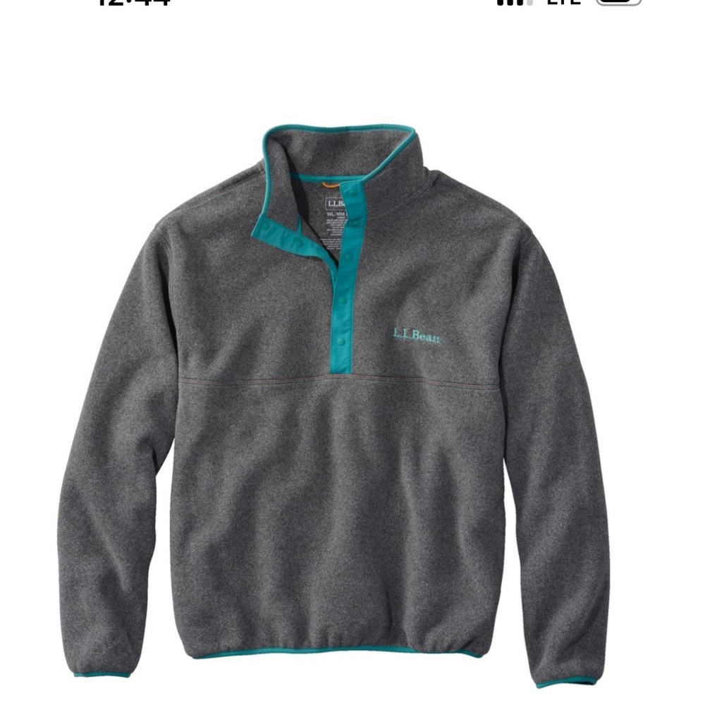 LL Bean classic ladies fleece pullover size large